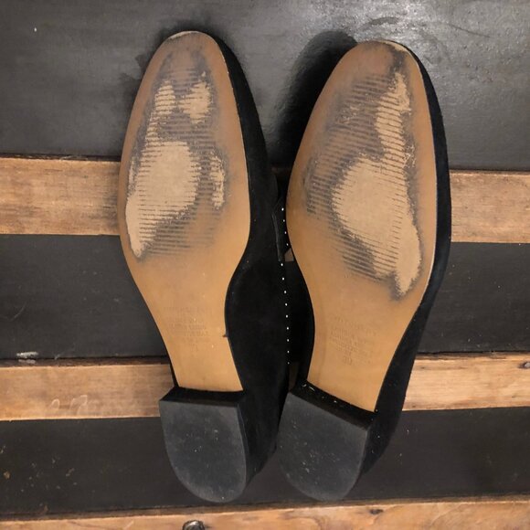 Witchery Black Suede Loafers - 39 - Picture 4 of 4